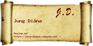 Jung Diána névjegykártya